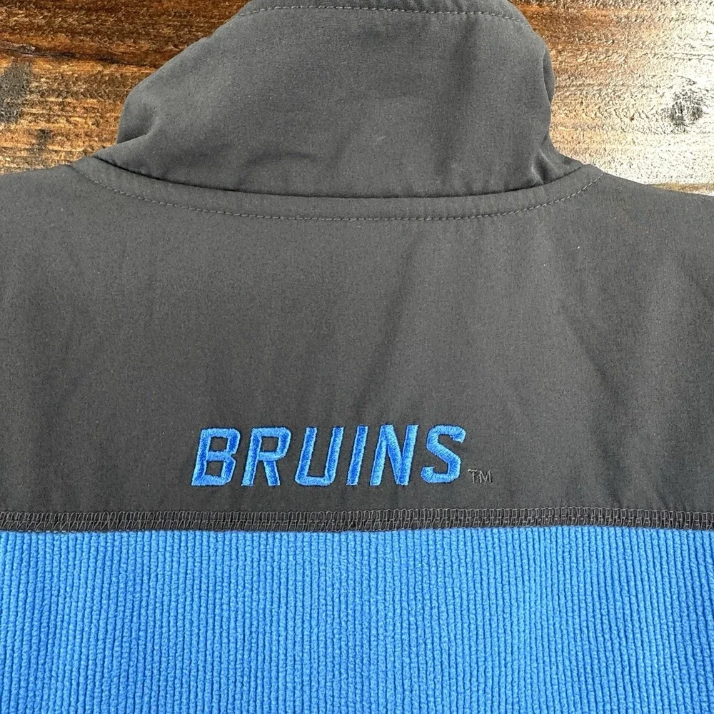 Men's Colosseum UCLA‎ Bruins Blue & Gray Mesa Corded Polar Full Zip Fleece Large